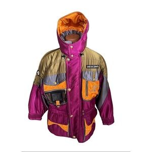 Vintage Descente Ski Jacket Winter Parka Insulated Pockets Hooded Coat‎ Womens L